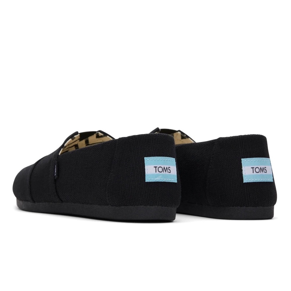 TOMS Women's, Alpargata Recycled Slip-On Solid Black 9.5 - Picture 3 of 5